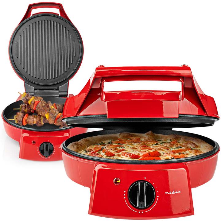 Image du produit Nedis FCPM100FRD Machine à pizza, aluminium (Prise UE)