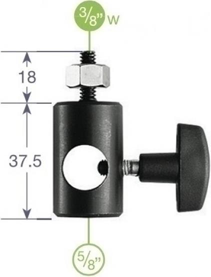 Actual product image Manfrotto 014-14 Rapid Adapter 5 / 8 Adapter with 1 / 4 male thread (Stand adapter)