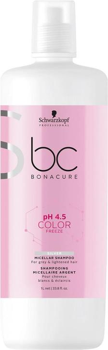 Actual product image Schwarzkopf BC pH 4.5 Color Freeze - Silver Micellar Shampoo (200 ml, Liquid shampoo)