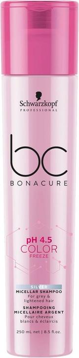 Actual product image Schwarzkopf BC pH 4.5 Color Freeze - Silver Micellar Shampoo (200 ml, Liquid shampoo)
