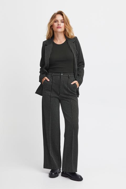 Actual product image Pulz Jeans Pulz - PZKIRA LUREX HW Pants Wide Leg - Trousers - 50207741 (XL)