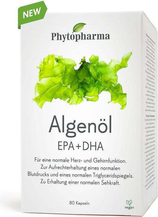 Actual product image Phytopharma Algae oil EPA + DHA (80 Piece, Capsules, 120 g)