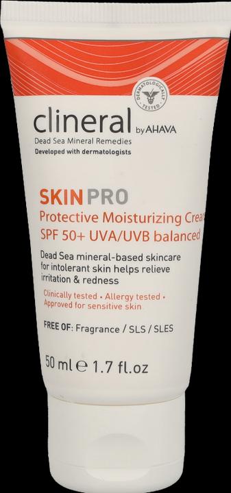 Produktbild Ahava CLINERAL Protective Moisturizing Cream SPF50 (Sonnencreme Gesicht, SPF 50, 50 ml, 50 g)