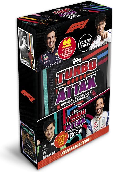 Actual product image Topps Turbo Attax 2024 Fivevold Tin F1 (Shoe) (German)