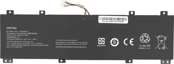 Produktbild Mitsu LENOVO IDEAPAD 100S-14IBR 4400mAh 7,6V