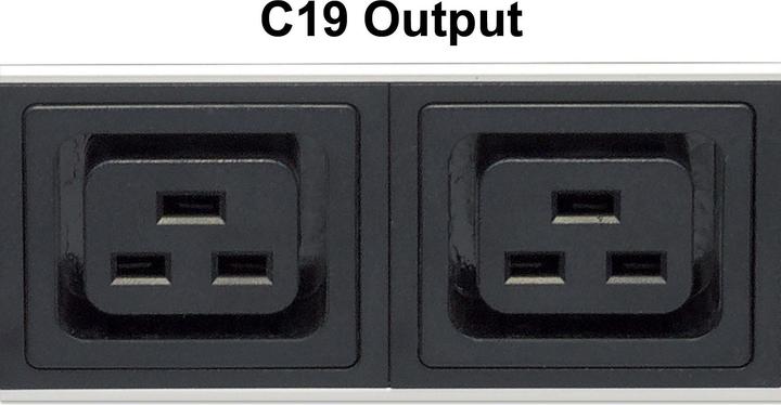 Actual product image Intellinet Power socket C13+C19 PDU vert. Mounting