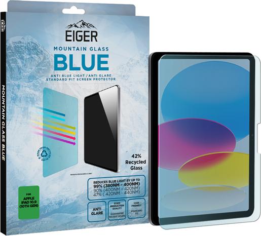 Immagine prodotto Eiger Anti-reflektierendes Glas mit Blaulicht-Filter Full Screen Fit Mountain Blue Tablet Screen P (1 Pezzo/i, iPad 10.9 (2022))