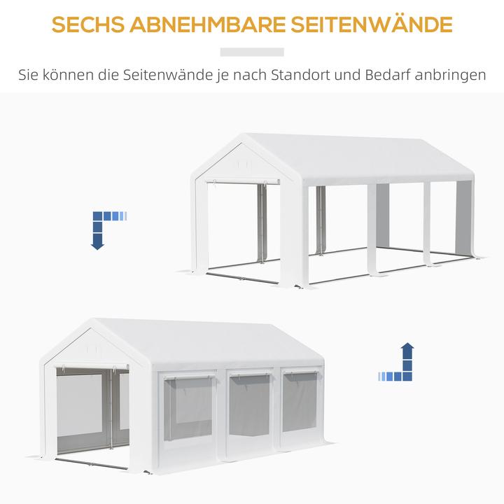 Immagine prodotto Outsunny Tenda per feste con pareti laterali rimovibili (595 cm, 295 cm)