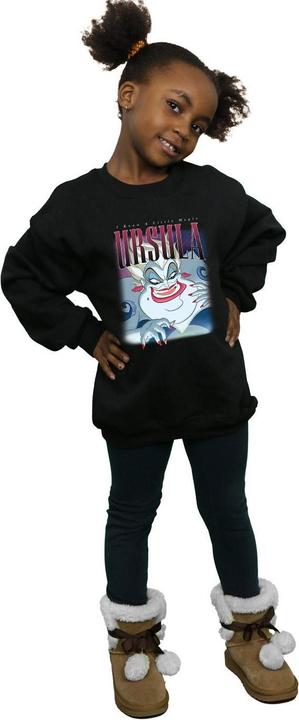 Produktbild The Little Mermaid Mädchen Ursula Montage Sweatshirt aus Baumwolle (116)