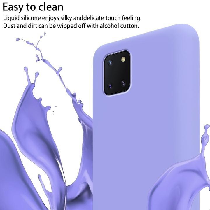 Actual product image Cadorabo Necklace Case Liquid TPU Handy Kette Liquid (Samsung Galaxy A81)