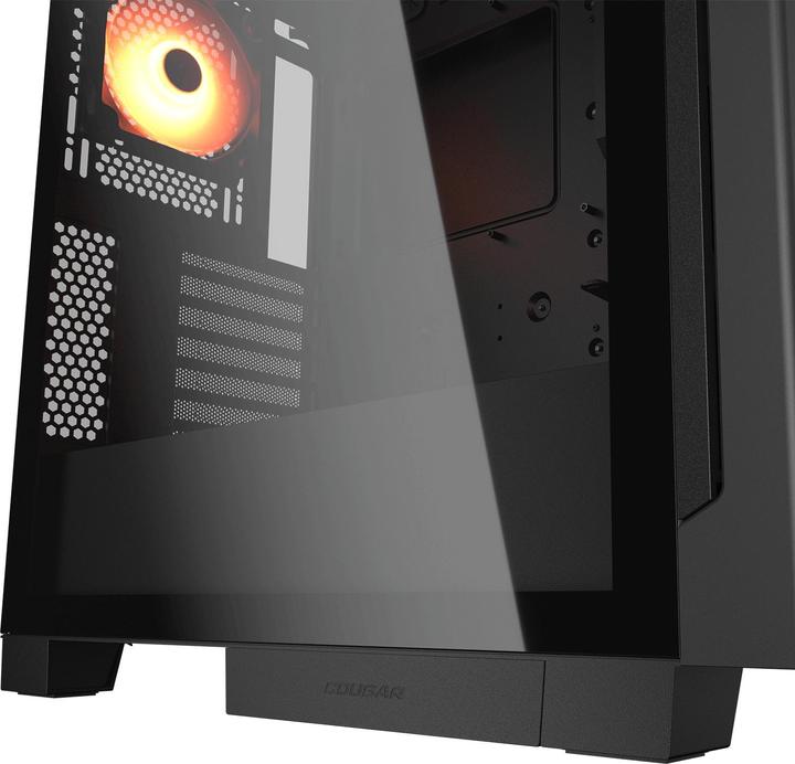 Actual product image Cougar Gehäuse Midi-Tower, Airface ECO, ARGB, Schwarz (ATX, Mini-ITX, mATX, SSI CEB)