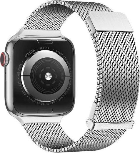 Actual product image Dux Ducis Milanese Pro Armband (40 mm, 38 mm, 41 mm, Stainless steel, Apple Watch Series 8, Apple Watch Series 5, Apple Watch SE (2022/2023), Apple Watch Series 7, Apple Watch Series 9, Apple Watch Series 4, Apple Watch Series 3, Apple Watch SE, Apple Watch Series 6)