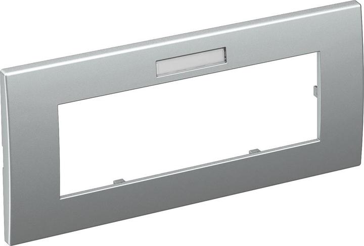 Actual product image OBO Bettermann OBO AR45-BF3 AL cover frame, module 45, 3-gang 84x185mm lacquered aluminium