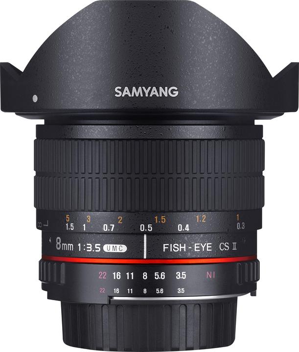 Samyang 8mm f/3.5 Asph IF MC Fisheye CSII DH - Nikon F (Nikon F, APS-C / DX)