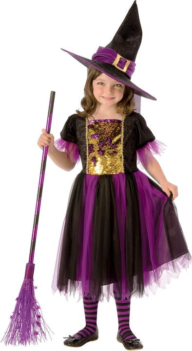 Produktbild Metamorph Color Magic Hexenkostüm für Kinder mit Wendepailletten (104)