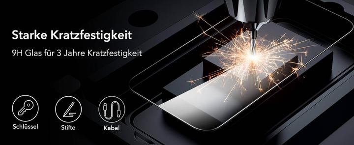 Actual product image ESR Tempered glass display protection (1 Piece, Apple iPhone 16, Apple iPhone 15)