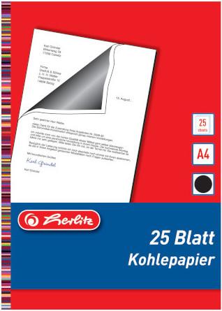 Produktbild Herlitz Kohlepapier (25 x, A4)