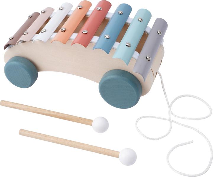 Actual product image Activity Board Little Tribe Pull Along Wooden Xylophone Car, Musical Pull Along Toy, musical