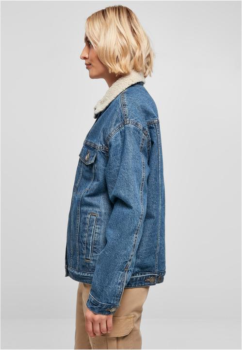 Actual product image Urban Classics Ladies Oversized Sherpa Denim Jacket (M)