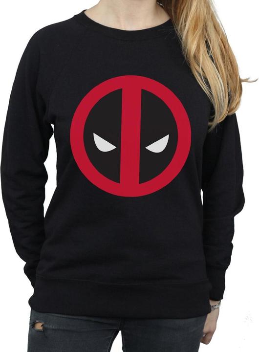 Actual product image Womens/Ladies Deadpool Large Clean Logo Sweatshirt (S)