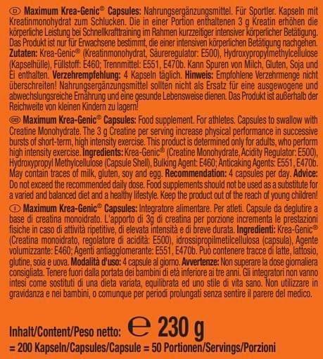 Produktbild Weider Maximum Krea-Genic (1 Stück, Kapseln, 230 g)