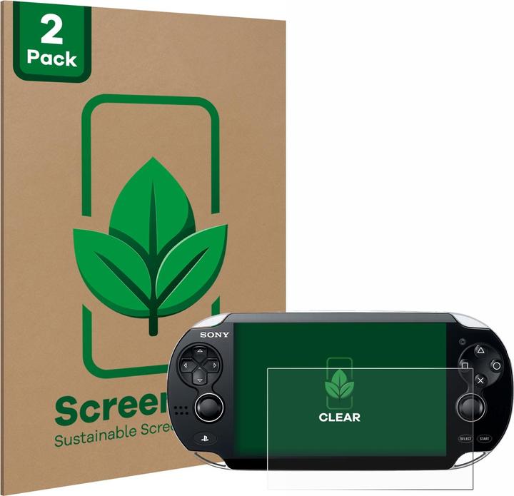 Produktbild ScreenLeaf Schutzfolie nachhaltiger Displayschutz Displayschutzfolie Folie Klar Transparent (PS Vita)