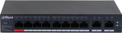 Actual product image Dahua Switch||CS4010-8GT-110|Type L2|Desktop/pedestal|8x10Base-T / 100Base-TX / 1000Base-T|PoE ports 8|DH- (10 Ports)