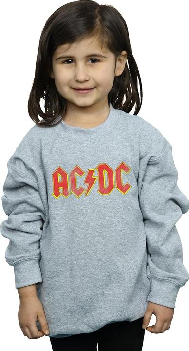 Actual product image AC/DC Girls Distressed Red Logo Sweatshirt (128)