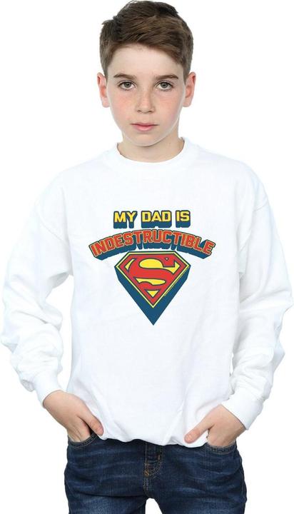 Image du produit - Sweat SUPERMAN MY DAD IS INDESTRUCTIBLE - Garçon (140, 146)