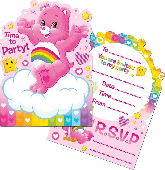 Image du produit Partyrama Invitations Bisounours (paquet de 6) (6 pcs)