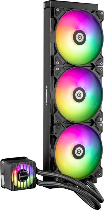 Actual product image Enermax LIQMAXFLO 420mm CPU AIO liquid cooler - Xtreme double chamber pump - VRM water block ARGB