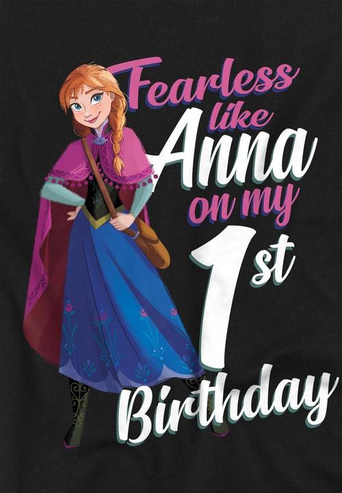 Produktbild Disney Frozen Fearless Like Anna TShirt 1. Geburtstag (128)