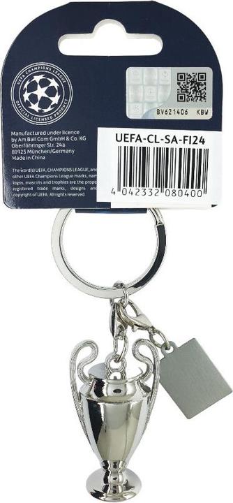 Actual product image Am Ball Com keychain uefa champions league avec "final london 2024" comme étiquette