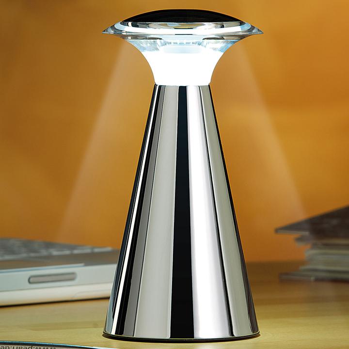 Image du produit Lunartec Lampe de table LED en acier inoxydable