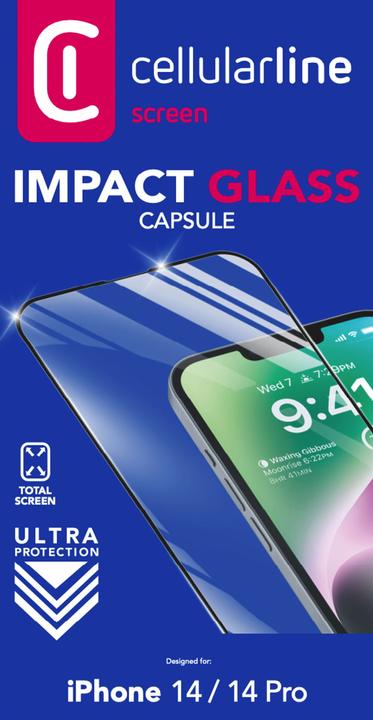 Produktbild Cellularline Antishock Temp Glass (1 Stück, Apple iPhone 14, Apple iPhone 14 Pro)