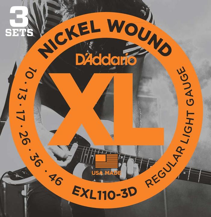 D'Addario Exl110-3d (6 x, E-Gitarre, 0.05")