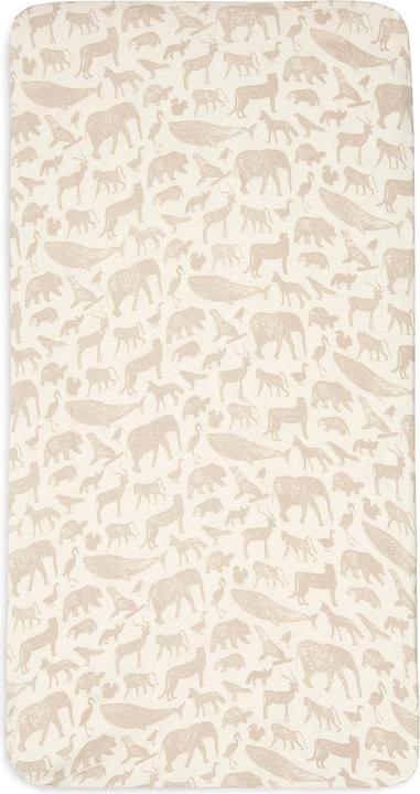 Produktbild Jollein Fix-Leintuch Animals Nougat 60 x 120 cm (60 x 120 cm)