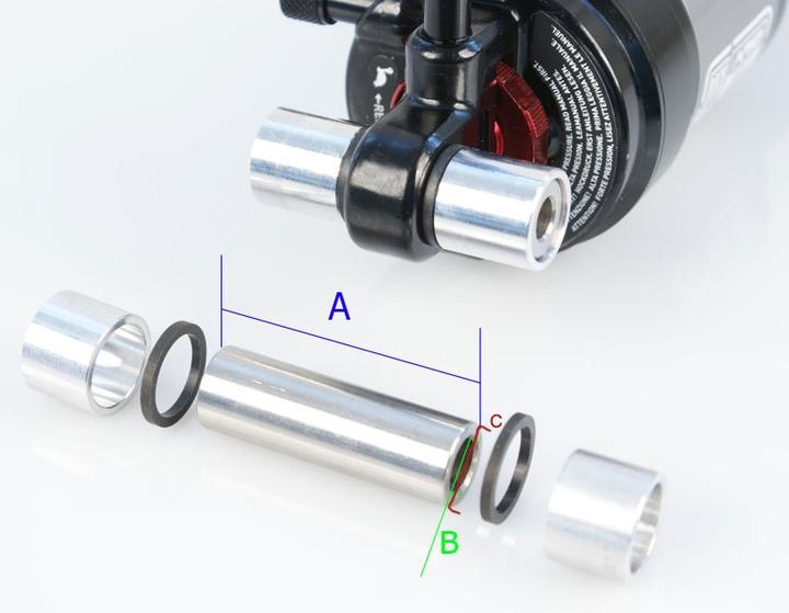 Image du produit RockShox Matériel de montage de l'amortisseur arrière 36.0x8mm (1 jeu) (36 mm, 8 mm)