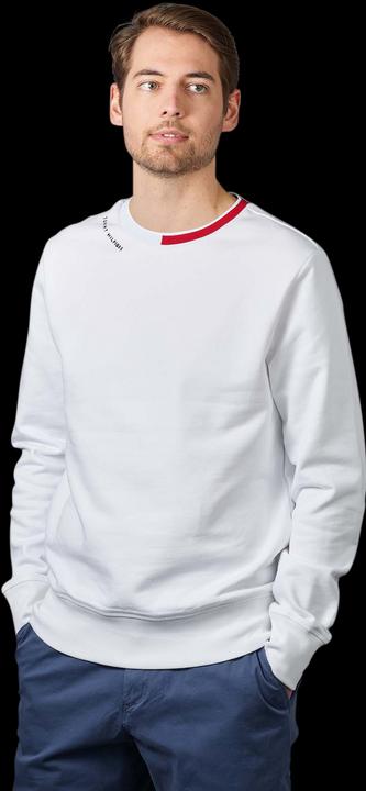 Tommy Hilfiger Jacquard Pullover Crew Neck White