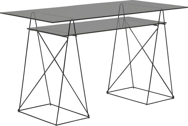 Actual product image Kare Design Glas Set Polar 8mm Tempered Glas Smoke 130x65