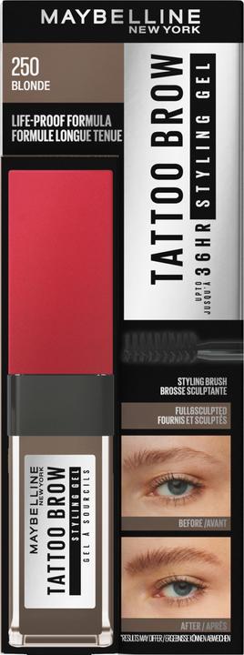 Produktbild Maybelline New York Tattoo Brow 36H Styling Gel (259 Blonde)