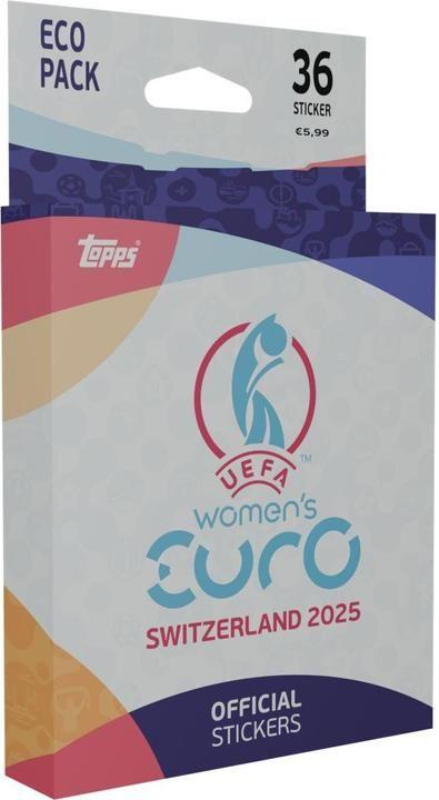 Produktbild Topps Women's Euro 2025 Sticker Eco Pack (Englisch, Booster Pack)
