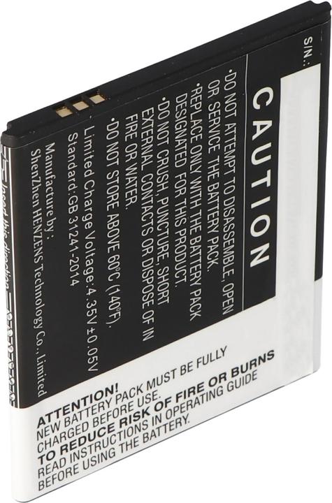 Actual product image CS Cameron Sino Battery KAZAM Tornado 2, Tornado 2 5.0 Battery KTT50, KTT50-GHABD002643