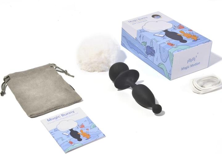 Actual product image Magic Motion Bunny App Controlled Vibrating Bunny Tail Anal Plug