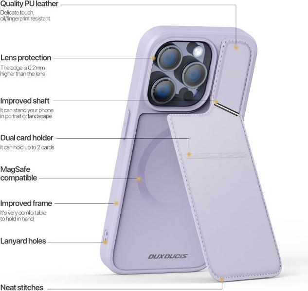 Produktbild Dux Ducis Rafi II Mag Series PC und TPU hardcase Hülle (Apple iPhone 15 Pro Max)