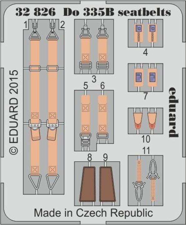 Produktbild Eduard Do 335B seatbelts for Hong Kong Mod.