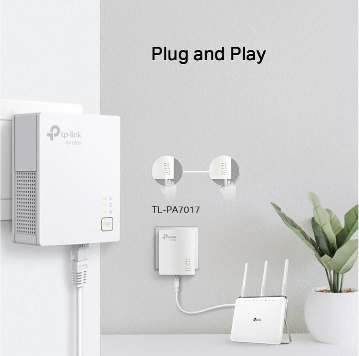 Produktbild TP-Link TL-PA7017 KIT Gigabit Powerline Adapter (1000 Mbit/s)