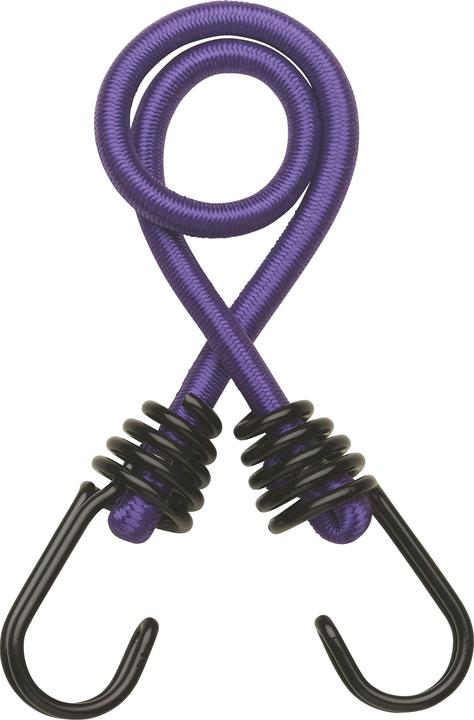Thirard Satz von 2 Gummispannern mit Haken, 8mmx45cm, violett