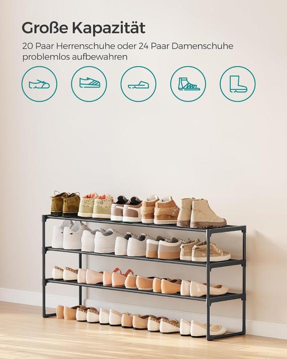 Actual product image Songmics Shoe rack (116 x 30 x 55 cm)