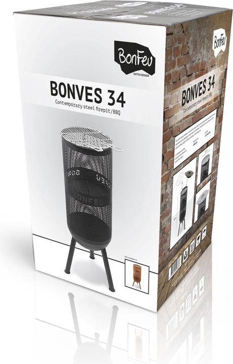Produktbild Bonfeu BonVes 34 Feuerkorb Schwarz (34 cm)